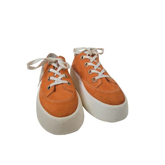 Maison Margiela MM6 Suede Low-Top Sneakers With Contrast Platform 5,5cm, size 40 - Picture 4 of 10